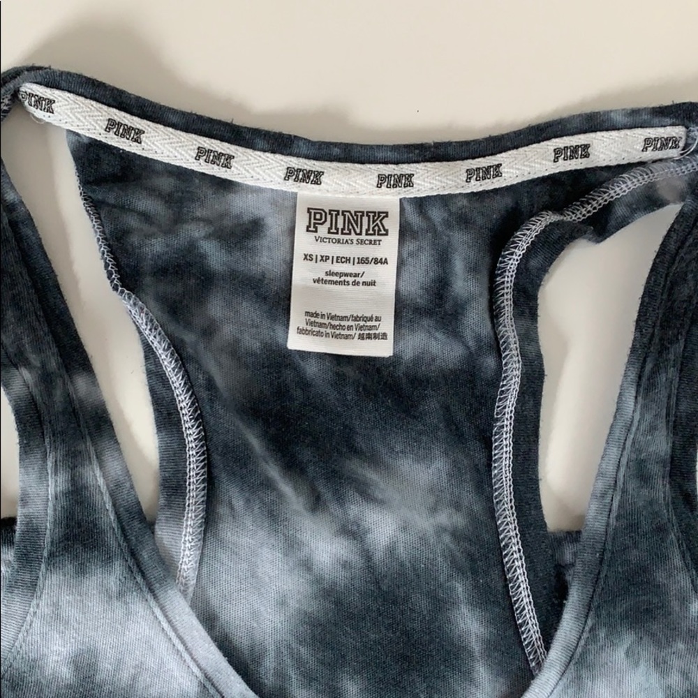 PINK tie dyed tank top